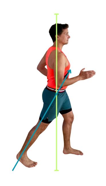 Schrittlänge hinter länger